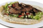 American Lamb With Pita Tomato Cucumber And Cos Recipe Appetizer