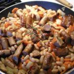British Sausage with White Beans Dinner