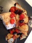 American Roasted Cod With Potatoes and Olives Dinner