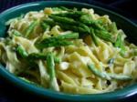 Georgian Penne With Asparagus and Cream Sauce Appetizer
