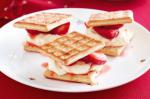 American Strawberry And Mascarpone Lattice Wafers Recipe Breakfast