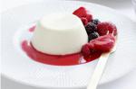 Canadian Rosewater Panna Cotta With Poached Berries Recipe Dessert