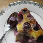 French French Cake of Cherries clafoutis Dessert