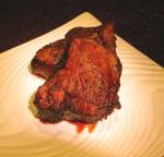 American Mustard and Wine Marinated Lamb Chops Appetizer
