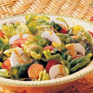 Canadian Salad with Tomatogreen Pepper Dressing Appetizer