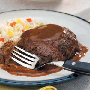 Canadian Salisbury Steak with Gravy 1 Appetizer