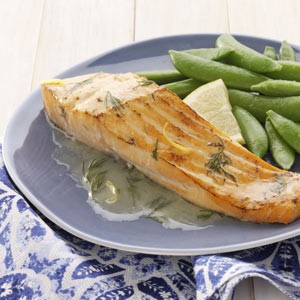 Canadian Salmon with Lemondill Butter Dinner