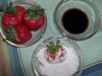 American Strawberry With Balsamic Vinegar Dessert
