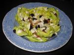American Butter Lettuce Salad With Bacon Dried Cherries and Roquefort Vi Appetizer