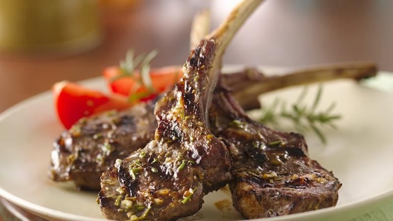 French Grilled Rosemary Lamb Chops 4 BBQ Grill