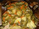 Mexican Slow Cooked Chicken With Tomatillos Potatoes Jalapenos and Fre Appetizer