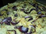 Italian Red Onion Garlic and Rosemary Focaccia Appetizer