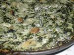 Canadian Crustless Dill Spinach Quiche With Mushrooms and Cheese Appetizer