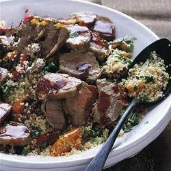 Moroccan Salad of Couscous and Lamb Moroccan Style Appetizer