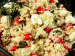 American Couscous and Cucumber Salad With Buttermilk Dill Dressing Appetizer