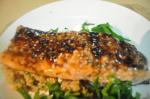 Canadian Oven Roasted Salmon With Balsamic Sauce Dinner