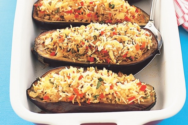 American Spicy Ricefilled Eggplant Recipe Dinner