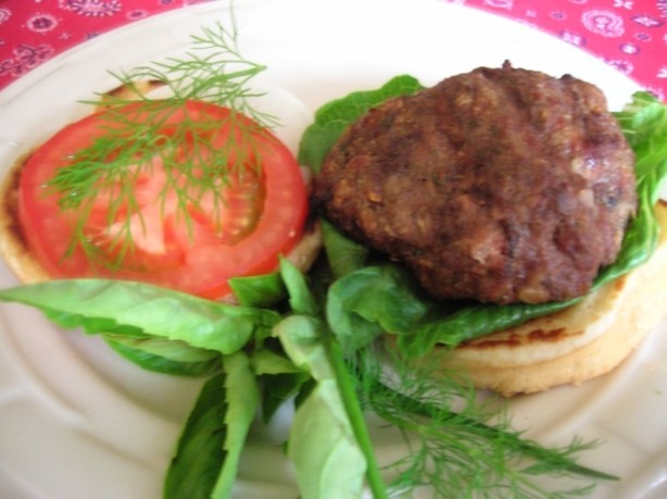 American Herb Burger Dinner