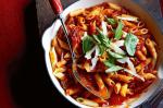 American Penne With Spicy Tomato And Basil Sauce Recipe Dinner