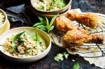 American Southernstyle Chicken With Almond And Mint Pilaf Recipe Dinner