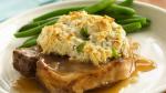 American Gravy Pork Chops with Stuffing Biscuits Appetizer