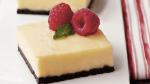 American White Chocolate Cheesecake Bars Dessert