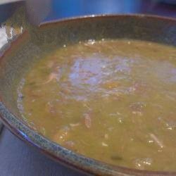 American Pea Soup on Bone Appetizer