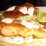 Mexican San Felipe-style Fish Tacos in Beer Batter Alcohol