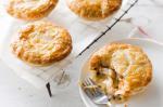 American Individual Chicken Leek Mushroom And Tarragon Pies Recipe Appetizer