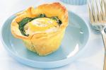 American Little Bacon and Egg Pies Recipe Appetizer