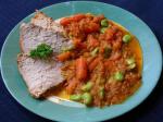 Canadian Veal Roast With Fava Beans BBQ Grill