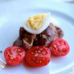 American Salad of Chicken Liver with Eggs Appetizer