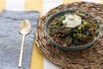 French Vadouvan Chickpea and Collard Green Stew Appetizer