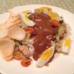 Indonesian Gadogado with Chicken Dinner