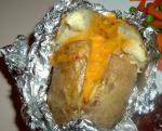 American Cheesy Baked Potato Parcels Dinner