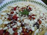 American Bow Tie Pasta With Feta Pine Nuts and Tomatoes Dinner