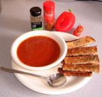 American Red Pepper Tomato and Onion Soup Appetizer