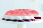 American Layered Coconut Berry Jelly Recipe Drink