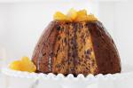 American Steamed Christmas Pudding With Maple Poached Oranges Recipe Dessert