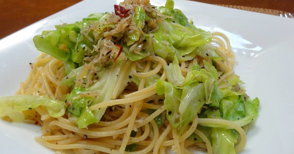 American Spring Cabbage and Jako Fish Aglio Olio E Peperoncino Dinner