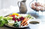 American Bagna Cauda With Vegetables Recipe Appetizer