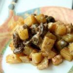 Canadian Sauteed Potatoes with the Entrails of Chicken Appetizer