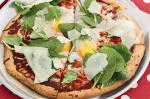 American Egg Tomato And Spinach Pizzas Recipe Appetizer
