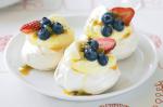 American Mini Passionfruit Cream and Berry Pavlovas Recipe Dessert