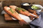 American Snowy Mountains Smoked Trout With Pickled Cucumber Recipe Dinner