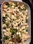 American Tofu Casserole With Mushrooms Dinner