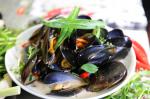 German Mussels Cooked in Lemongrassscented Coconut Milk Appetizer