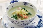 Canadian Chilled Cucumber Soup With Scampi Recipe Appetizer