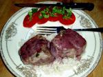 American Lamb Chops With Rosemary and Port Wine Sauce Dinner