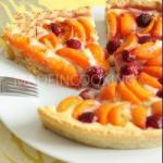 American Tart with Apricots and Raspberry Dessert